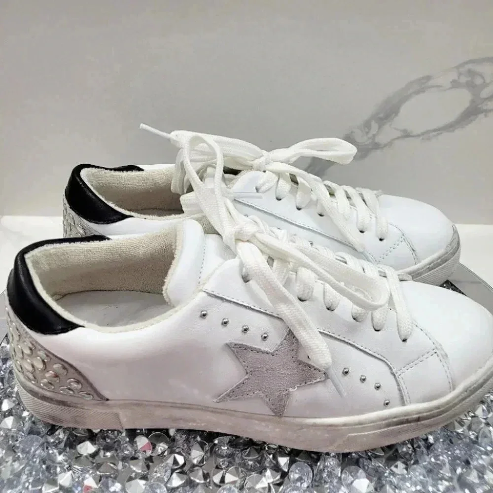 NWOT Steven Rubie-S Studded Star Sneakers
